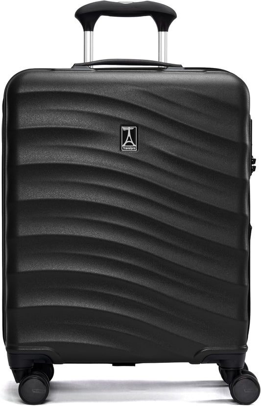 Travelpro Maxlite Air V2 Hardside Expandable Carry on Luggage, 8 Spinner Wheels, Lightweight Hard Shell Suitcase, TSA lock, Black, International Carry On 18-Inch