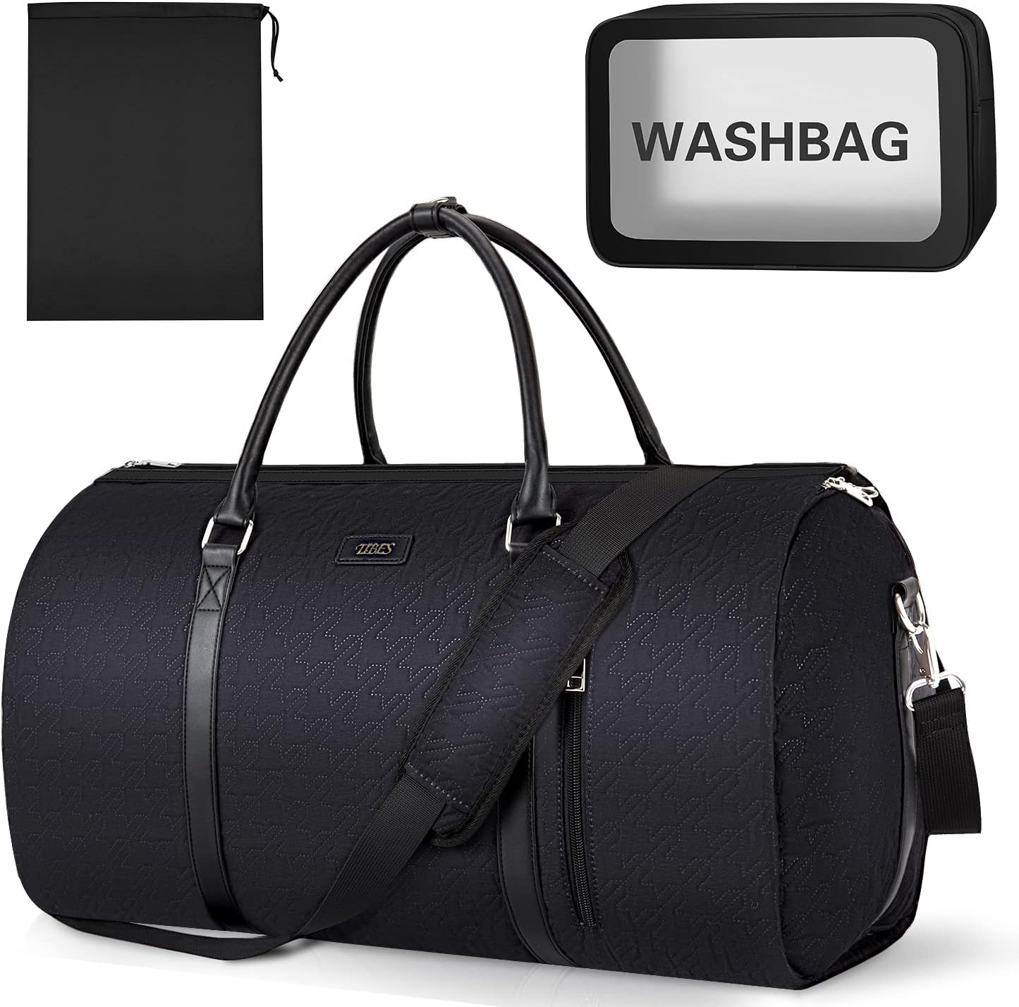 Garment Bag for Travel Convertible Carry On Garment Bag Large Travel Duffel Bags for Women 2 in 1 Hanging Suitcase Suit Travel Bags for Women & Men 3pcs Set