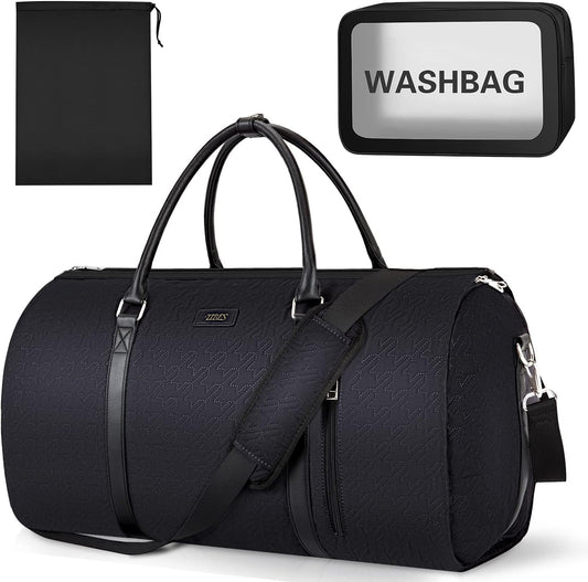 Garment Bag for Travel Convertible Carry On Garment Bag Large Travel Duffel Bags for Women 2 in 1 Hanging Suitcase Suit Travel Bags for Women & Men 3pcs Set