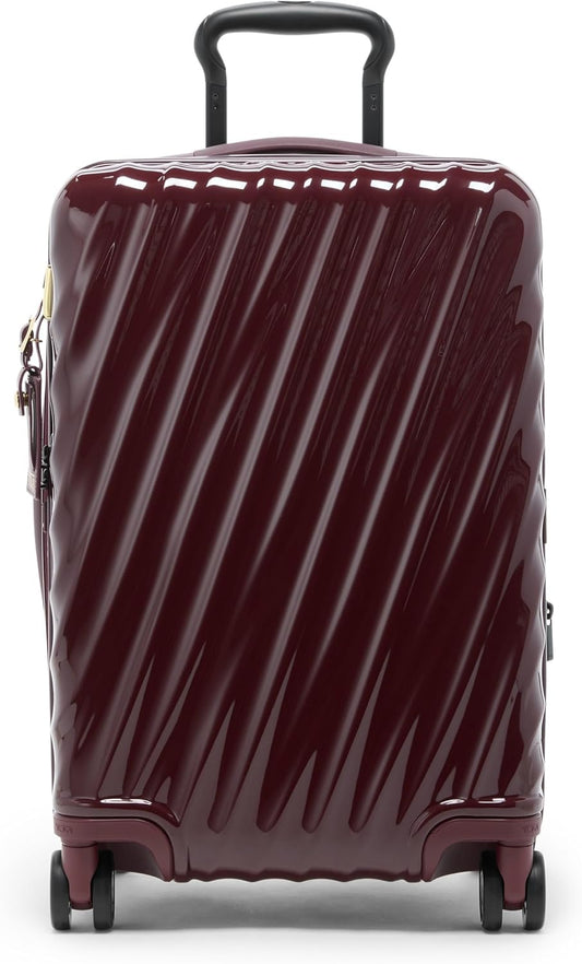 TUMI - 19 Degree International Expandable 4 Wheeled Carry-On - Hard Shell Suitcase - 21.8" X 14.0" X 9.0" - Wine