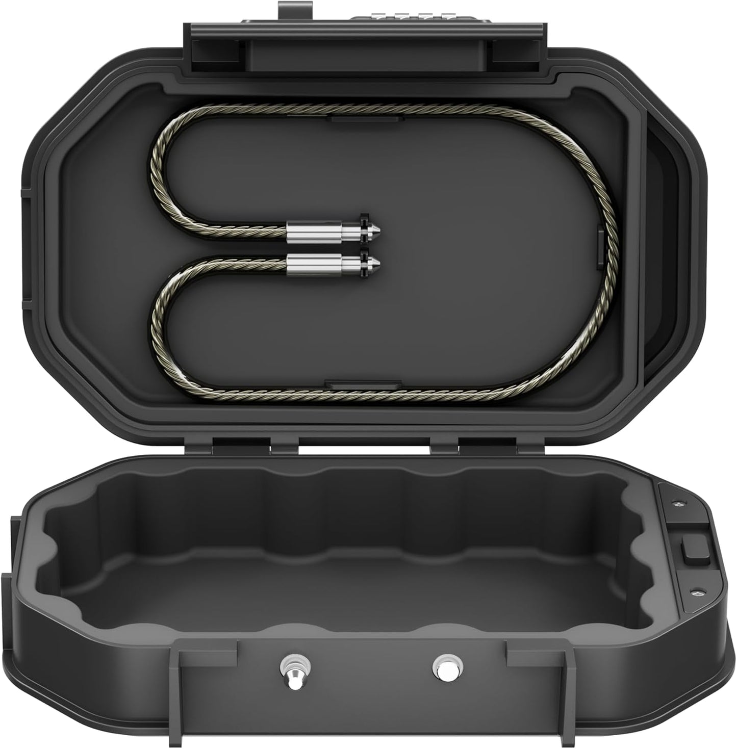 portable Safe Box, Combination Security Case LockBox with Code, Waterproof Anti-Theft Mini Travel Safe Box with Removable Chain, Portable Lock Box for Home, Office, Christmas
