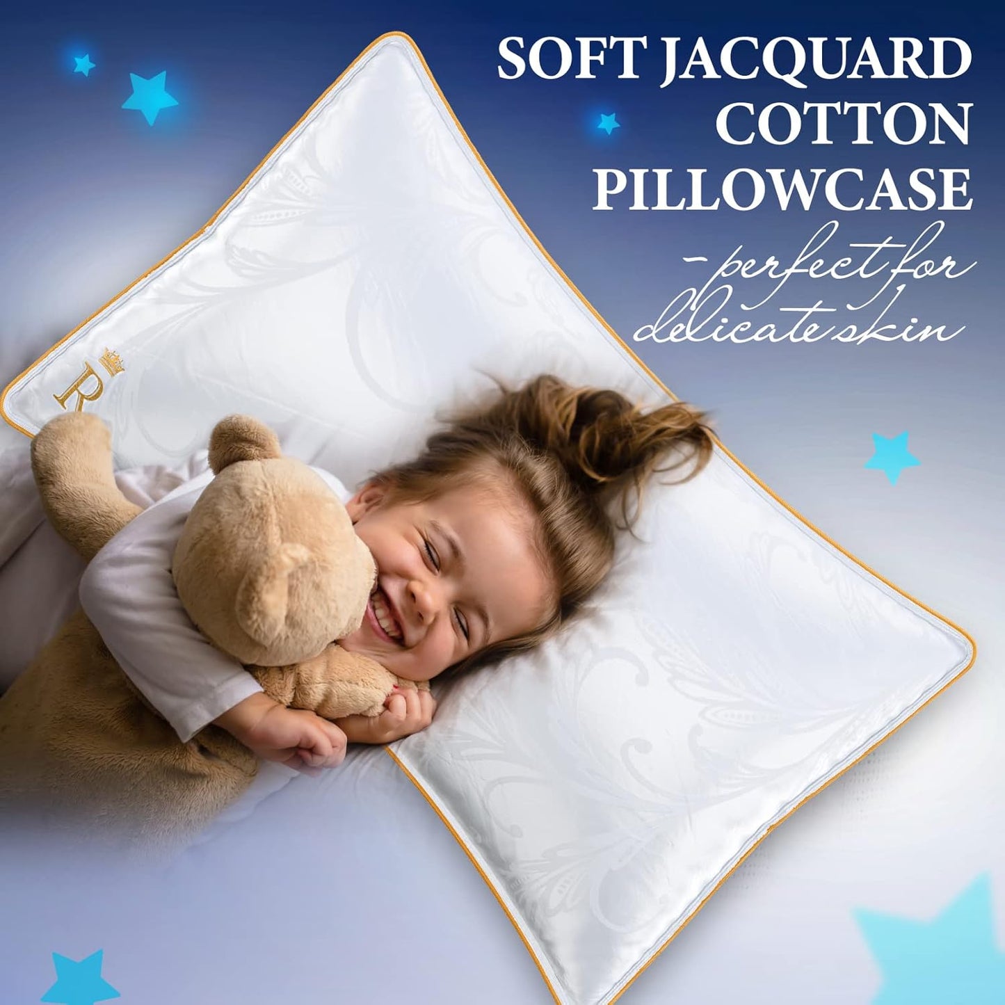 Royal Therapy King-Size Professional Hotel Pillow (Pack of 1) - A Set of Premium Plush Gel Microfiber Down Alternative Hypoallergenic Bed Pillows for Your Bedroom - Side, Stomach & Back Sleepers