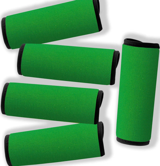 Neoprene Luggage Handle Wraps for Traveling Bright Color Luggage Tags|Handle Wraps|Handle Covers (Dark Green)
