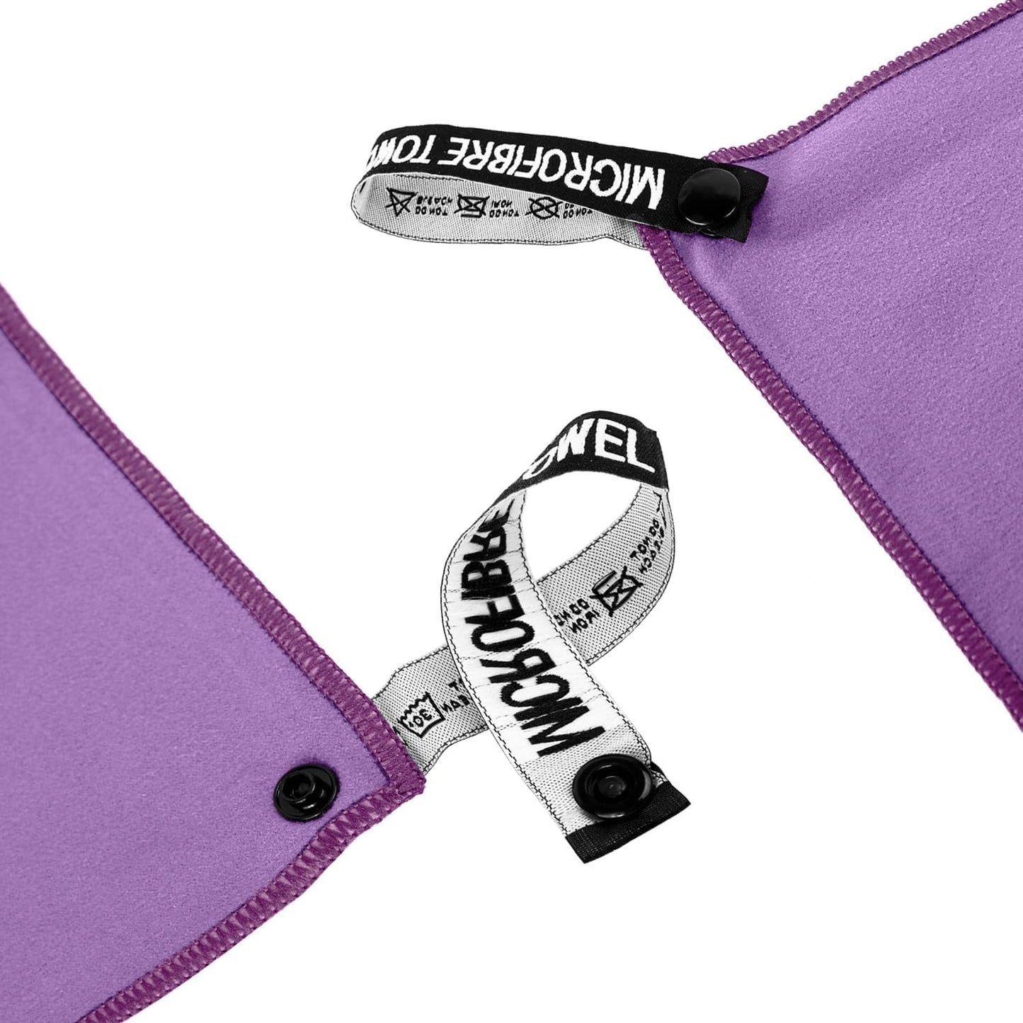 Microfiber Travel Towel, Soft Lightweight Quick Dry Towel, Super Absorbent Compact Travel & Sports & Beach Towels for Camping, Backpack, Gym, Swimming, Yoga, Hiking (M:20"×40" -Purple)