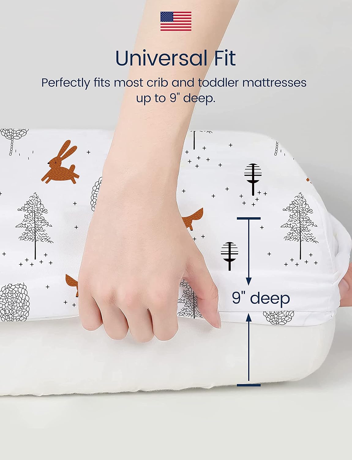 TotAha Premium Stretchy Crib Sheets (2-Pack)-Hypoallergenic, Silky Comfort, Buttery Soft, Calming Effect, All-Season Jersey-Knit Sheets, 9'' Extra Deep Pocket(Meredith Allover Floral & Pale Pink)