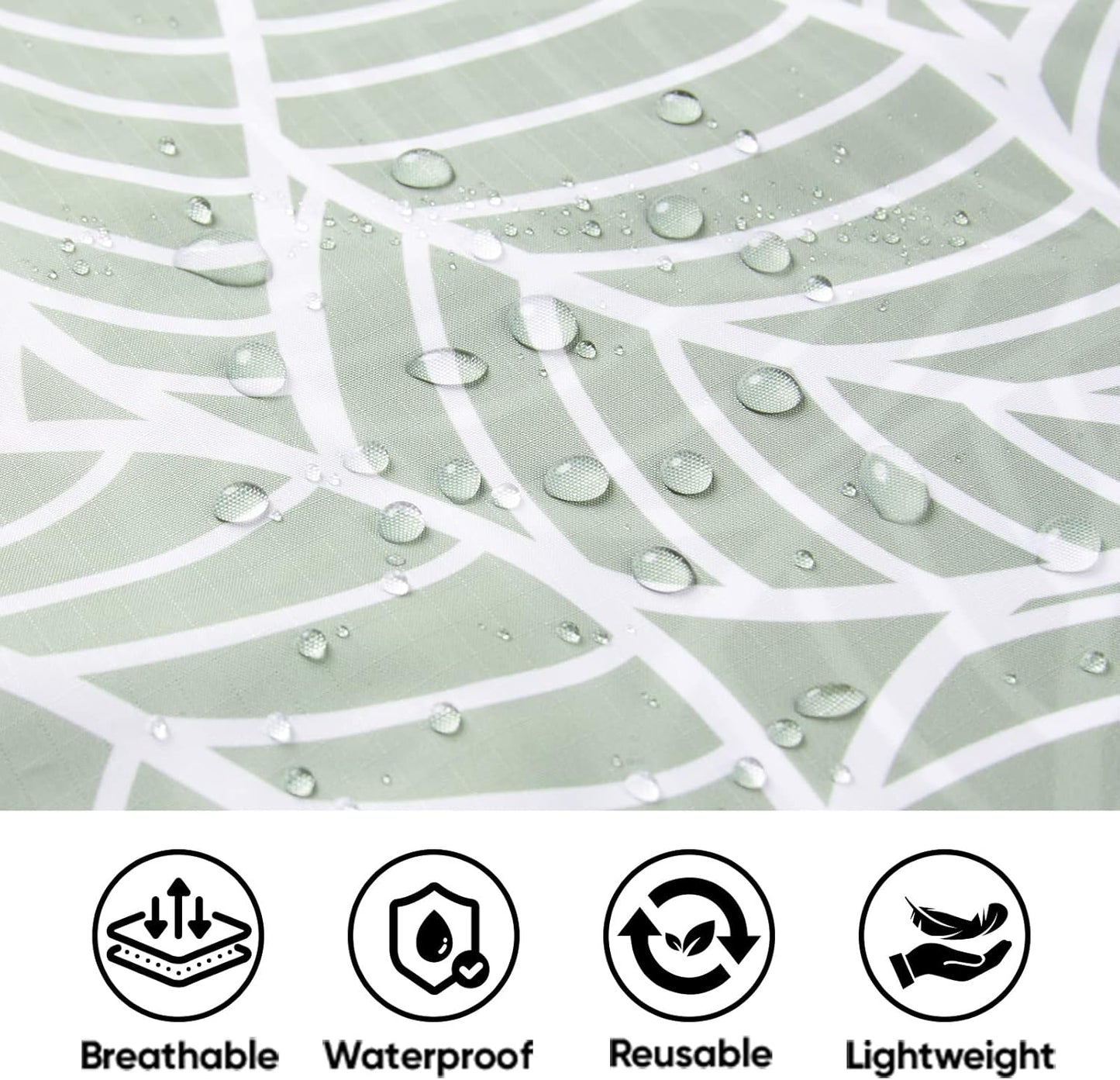 PTEROMY Hooded Rain Poncho for Adult with Pocket, Waterproof Lightweight Unisex Raincoat for Hiking Camping Emergency