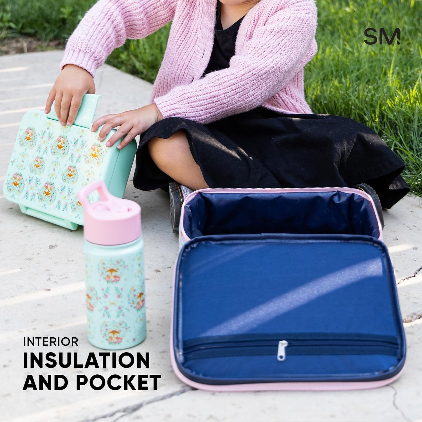 Simple Modern Disney Kids Lunch Box for School | Reusable Insulated Lunch Bag for Toddler, Girl, and Boy | Meal Containers with Exterior & Interior Pockets | Hadley Collection | Cars Lightning Speed