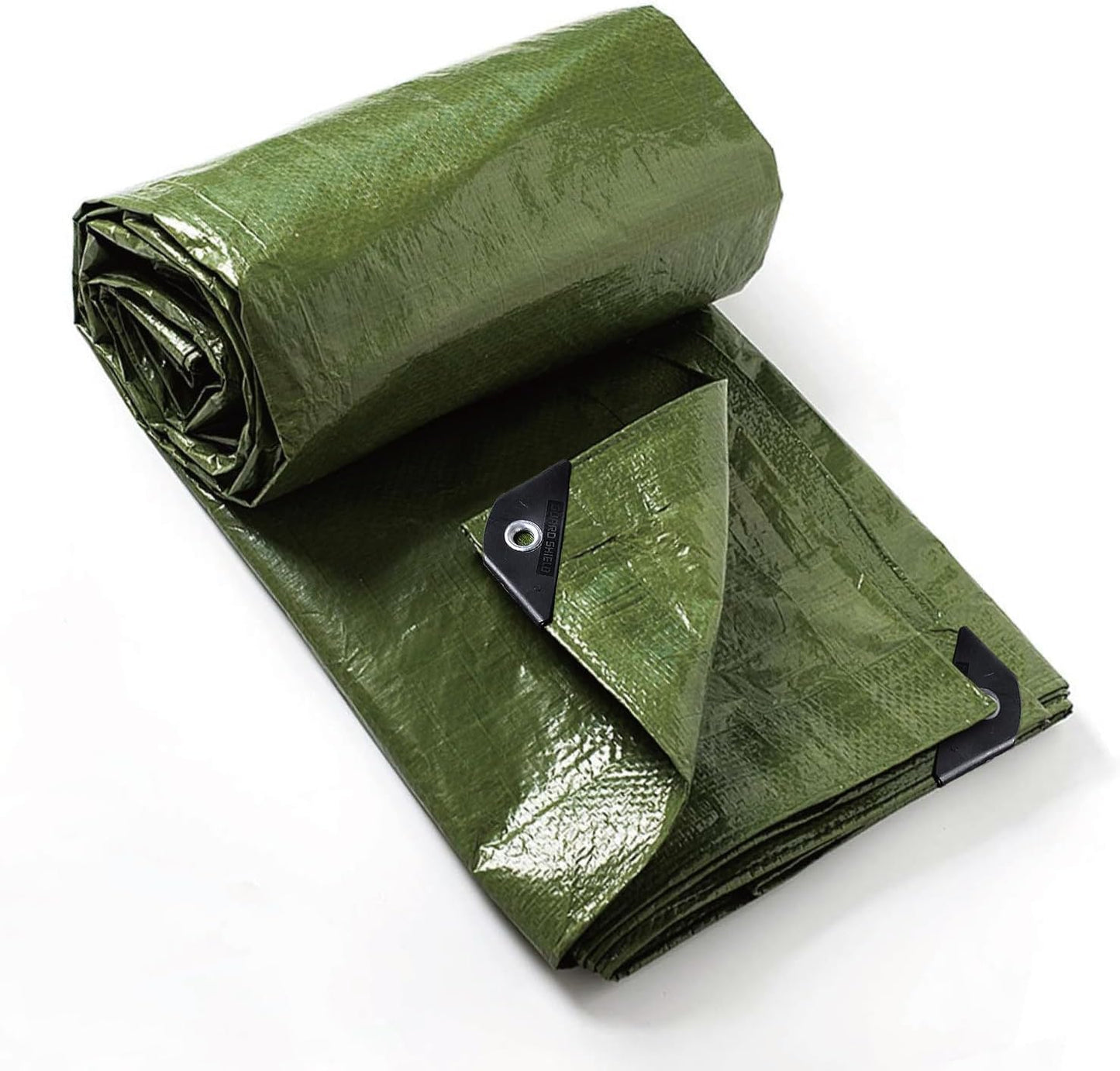 GUARD SHIELD Tarp Green 8x12 Feet Multi Purpose Waterproof Poly Tarp Cover 5mil (2-Pack)
