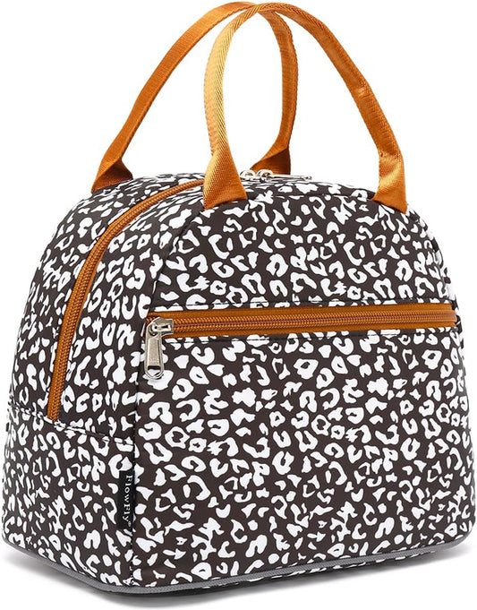 FlowFly Insulated Lunch Cooler Bag - Tote Bag Organizer for Women/Men, Cow