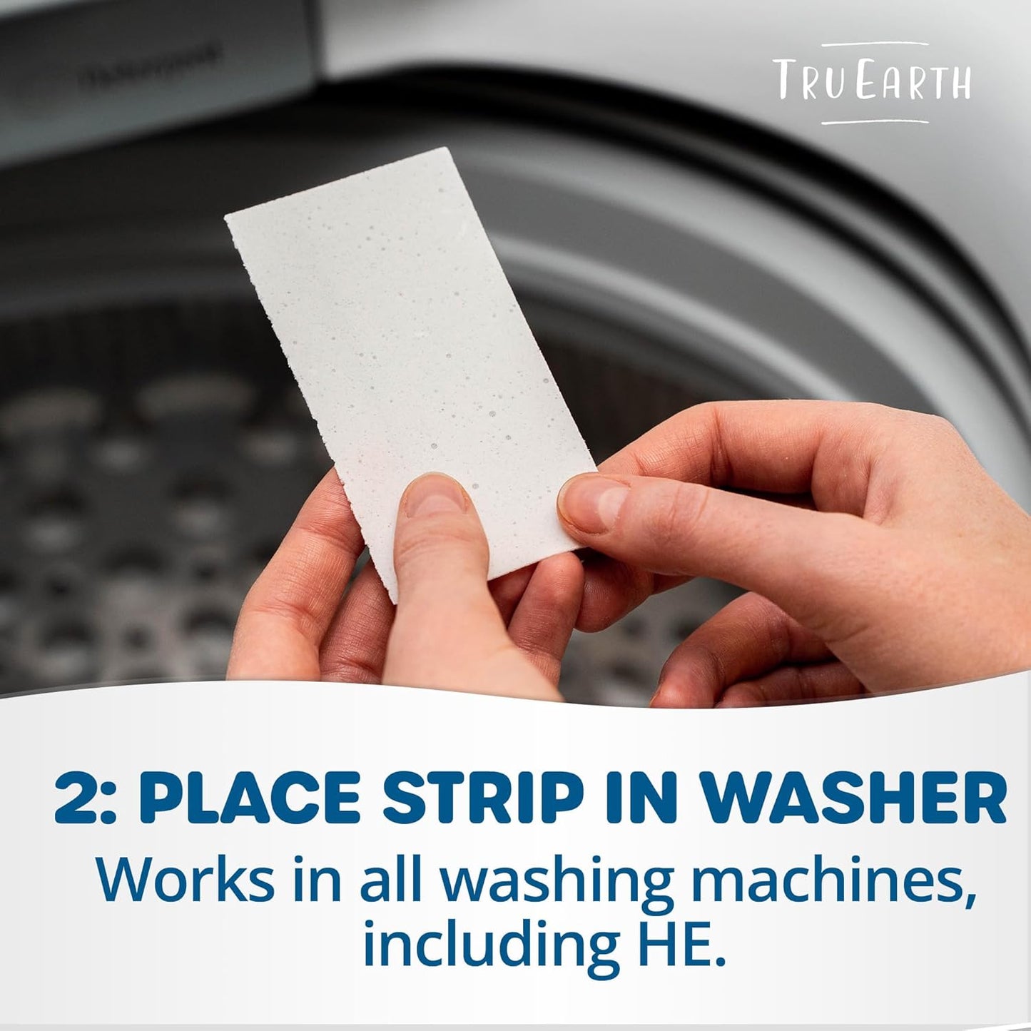 Tru Earth Platinum - Heavy Duty Laundry Detergent Sheets - Up to 128 Loads (64 Count), Fresh Linen Scent - Ultra-Concentrated Formula - Eco-Friendly Laundry Sheets