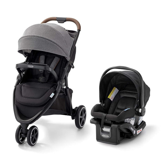 Graco Outpace LX All-Terrain Travel System - Includes SnugRide 30 Lite Infant Car Seat, Briggs, High-Performance Stroller/Car Seat Combo, Practical & Durable