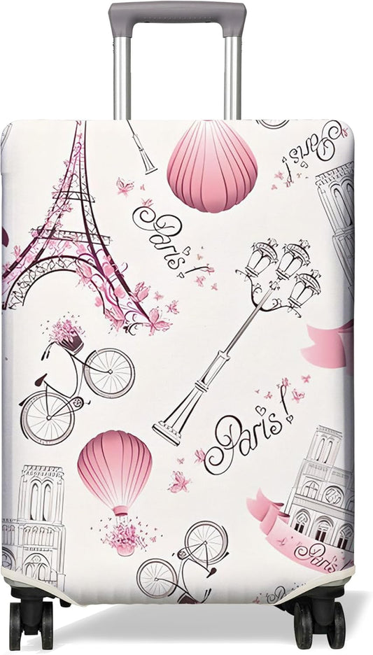 Travel Luggage Cover Suitcase Protector Fits 18-32 Inch Wheel Covers PatternedTravel Related Items Flower Luggage Protector Elastic XL