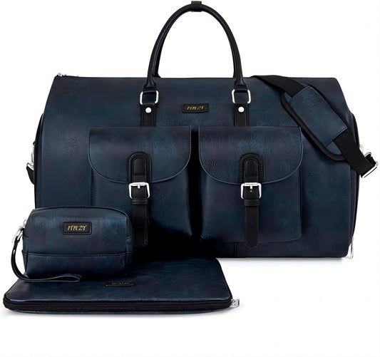 Garment Bag for Travel, Convertible Carry on Garment Duffel Bag for Men 3Pcs Weekender Bag 2 in 1 Hanging Suitcase Suit Bag