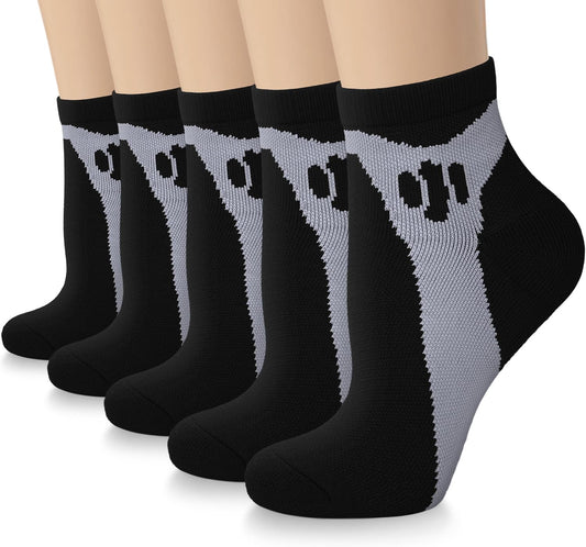 Iseasoo Copper Compression Socks for Men & Women – Plantar Fasciitis Relief, Ankle Support & Circulation – Running & Recovery