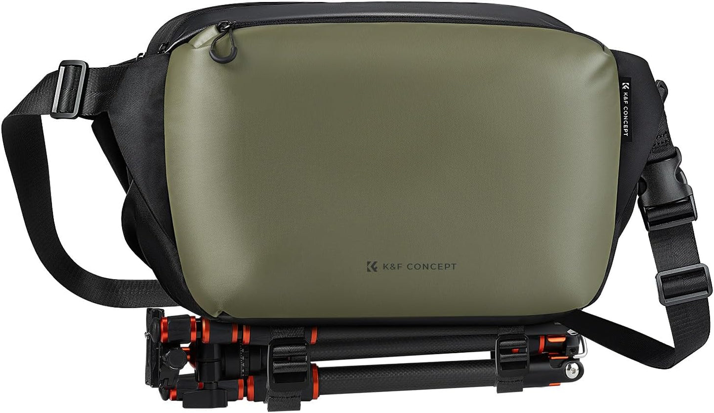 K&F Concept 2 in 1 Sling Bag Everyday Shoulder Bag & Multifunction Photography Crossbody Camera DSLR Backpack Portable Bag