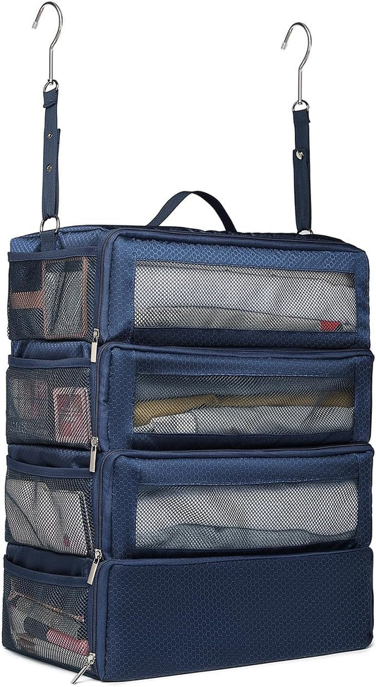 Suitcase Organizer Travel Bags Organizer for Luggage Compression Hanging Packing Cubes for Travel Carry on Closet (Bag Only)