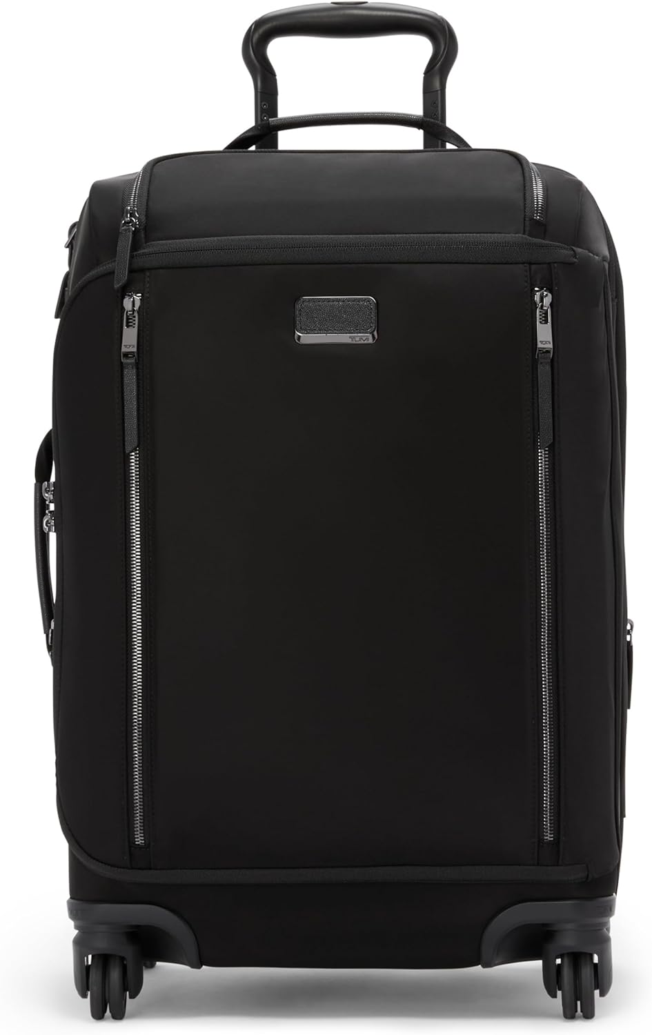 TUMI - Voyageur Leger 4 Wheeled Luggage - Women's Lightweight and Spacious, Sleek Silhouette, Durable Premium Suitcase - 21.8" International Expandable Carry-On, Black with Gunmetal Hardware