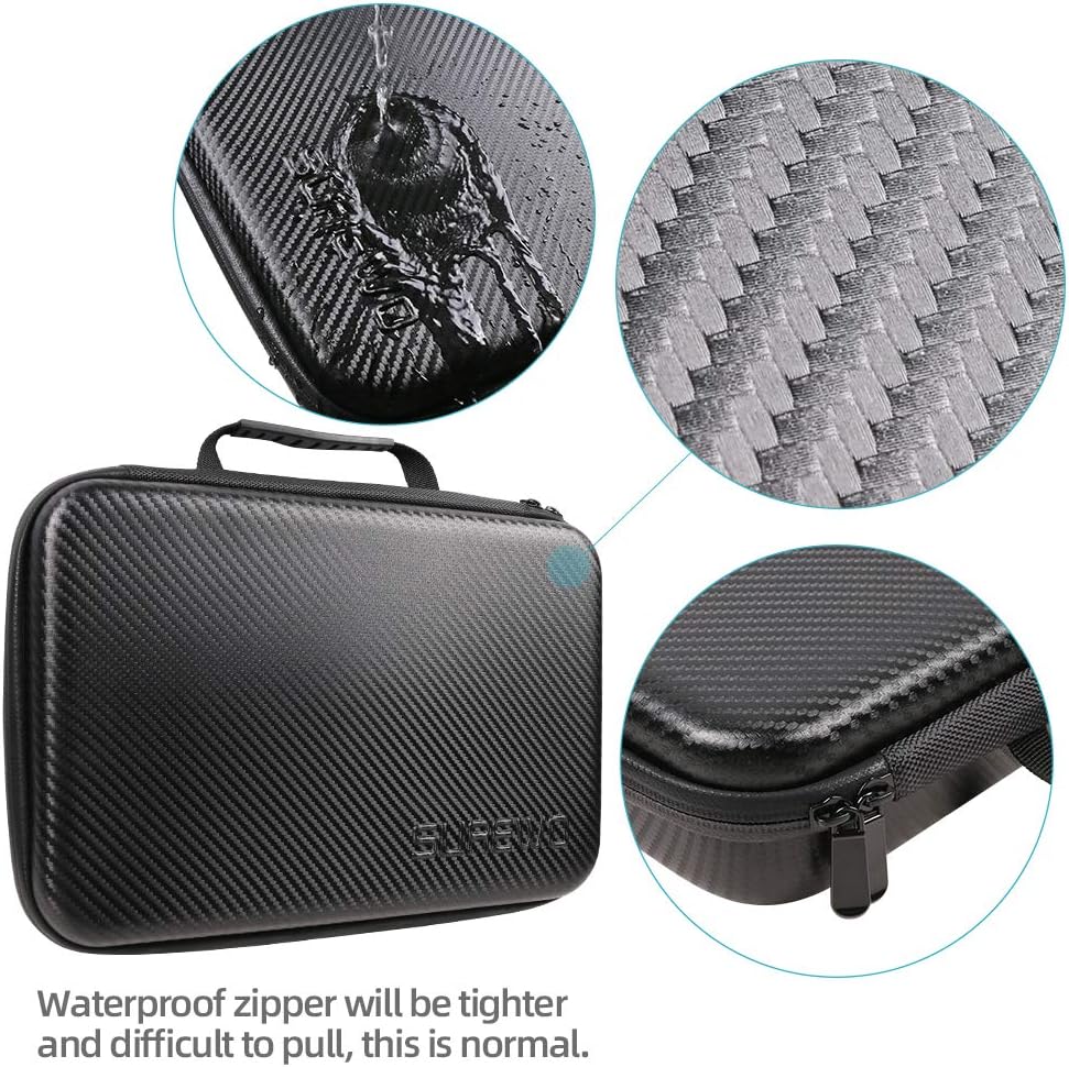 SUREWO Surface-Waterproof Carrying Case Compatible with GoPro Hero 13/12/11/10/9/8/7/(2018)/6/5 Black,DJI osmo action,AKASO/Campark/YI Action Camera and More