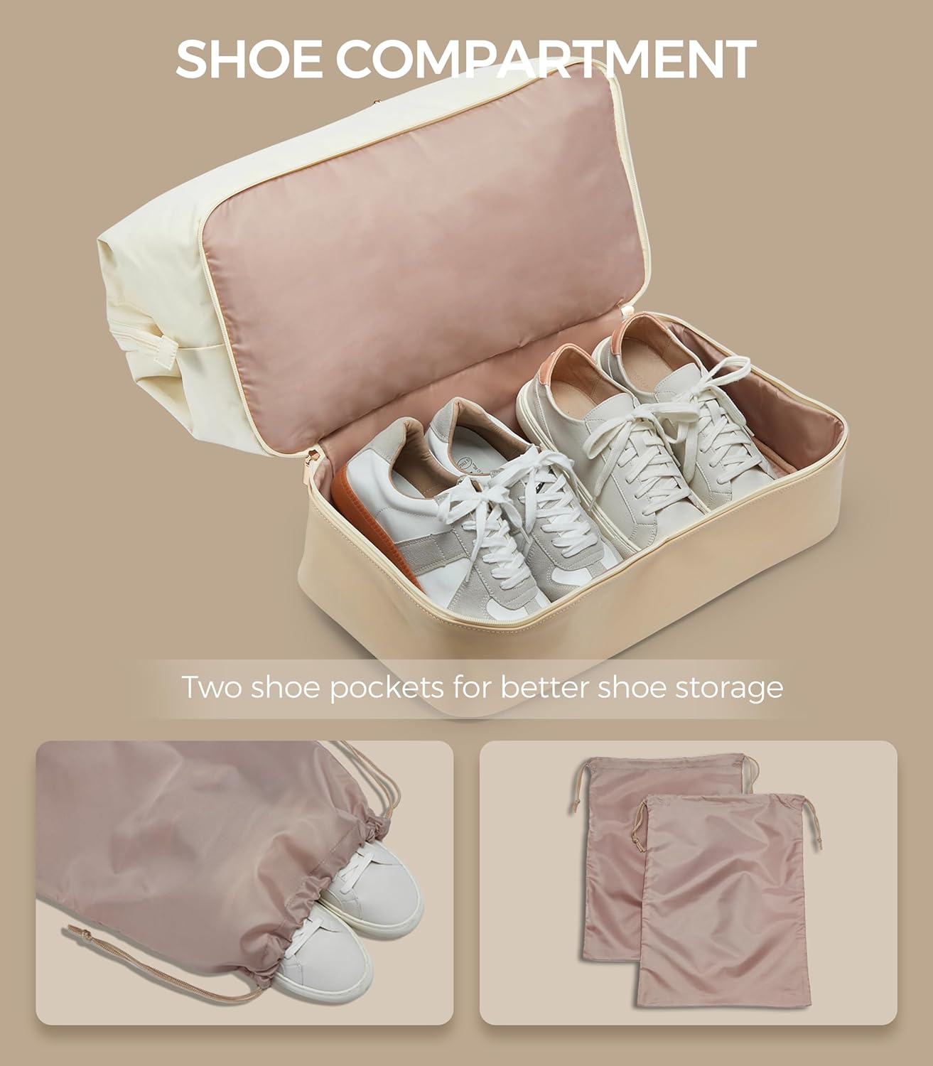 Weekender Bags for Women, Large Travel Duffel Bag with Shoes Compartment, Carry On Overnight Tote Bags with Toiletry Bag
