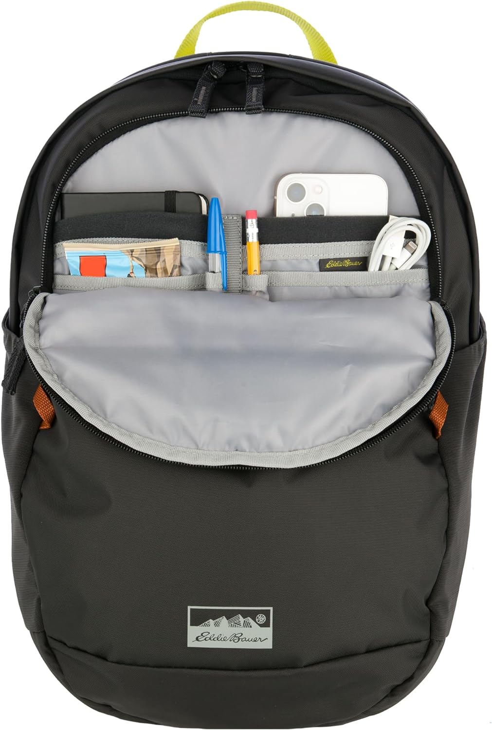 Eddie Bauer 20L Venture Backpack, Hydration and Laptop Compatible Daypack, Carbon Black