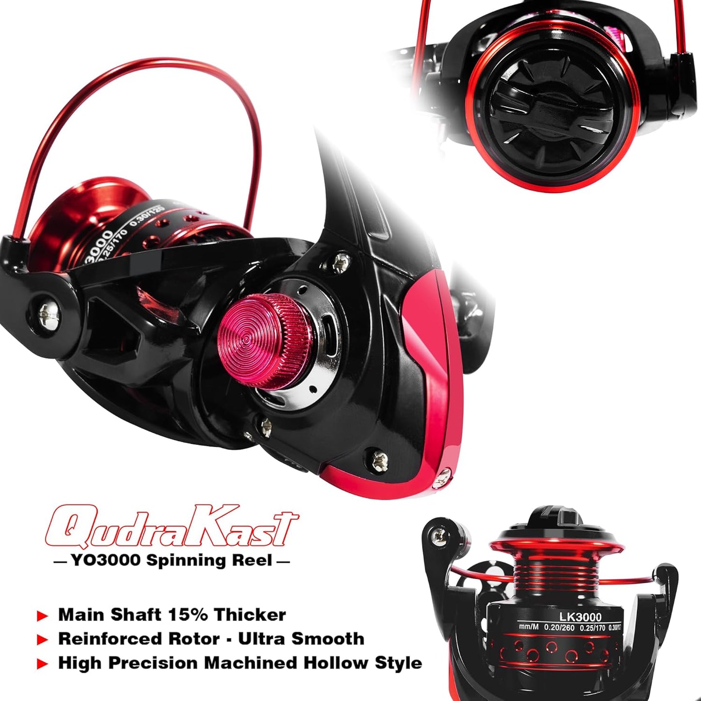 Fishing Rod and Reel Combos, Unique Design with X-Warping Painting, Carbon Fiber Telescopic Fishing Rod with Reel Combo Kit with Tackle Box, Best Gift for Fishing Beginner and Angler