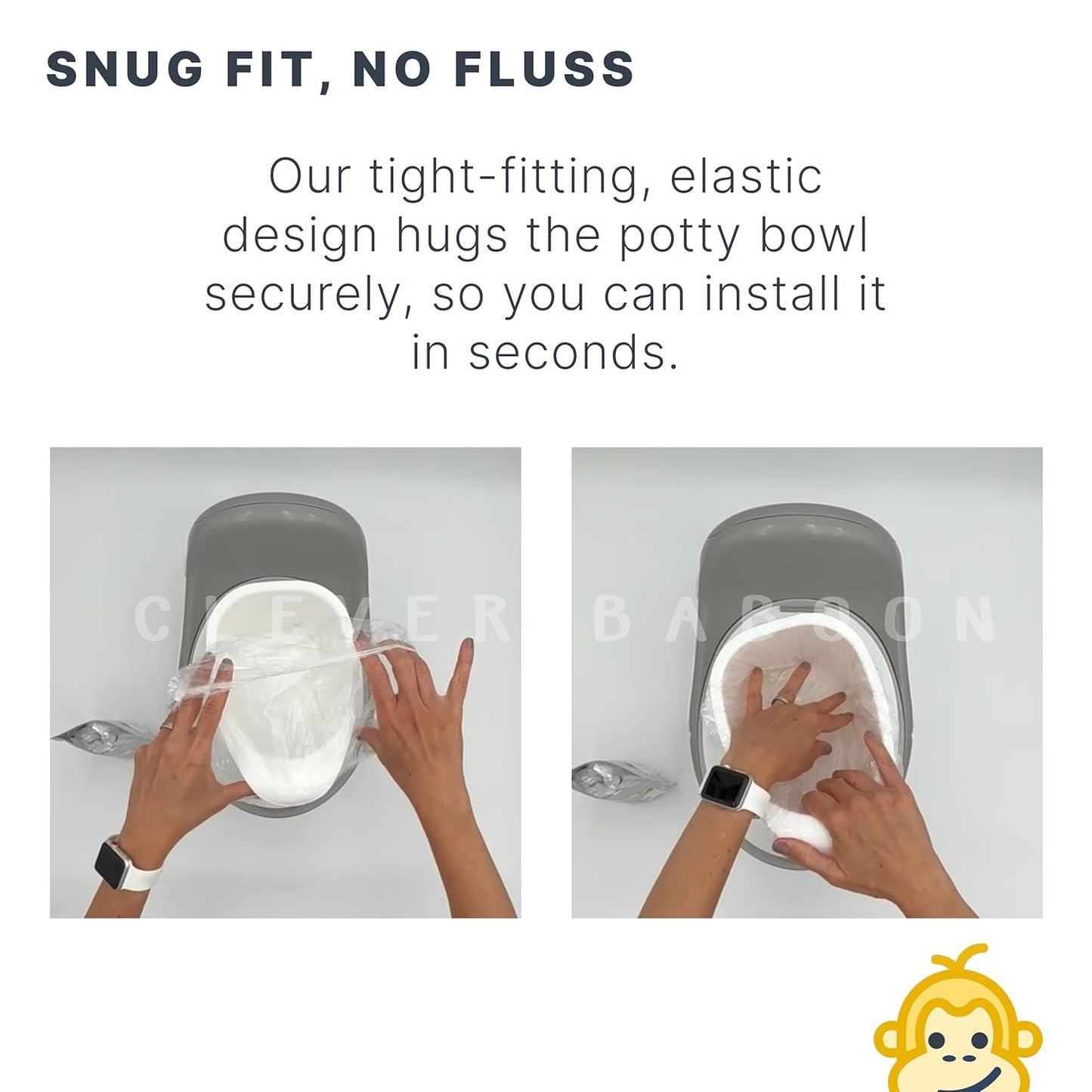Premium Refill Potty Bags - Strong, Leak-Proof Bags for Travel Potties, Potty Chairs, Potty Seats & Portable Toilets (Regular Size, 60, Count)