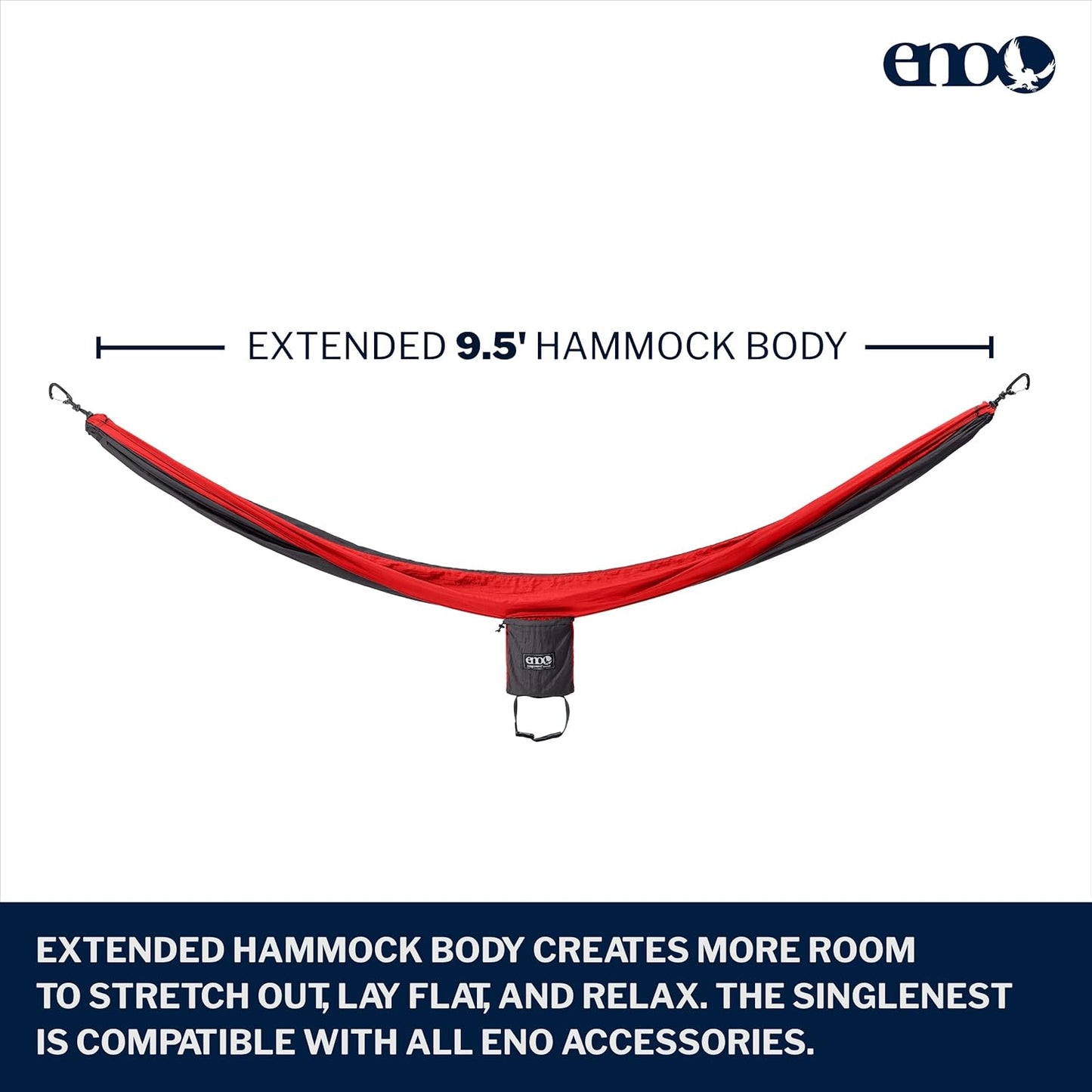 ENO, Eagles Nest Outfitters SingleNest Lightweight Camping Hammock