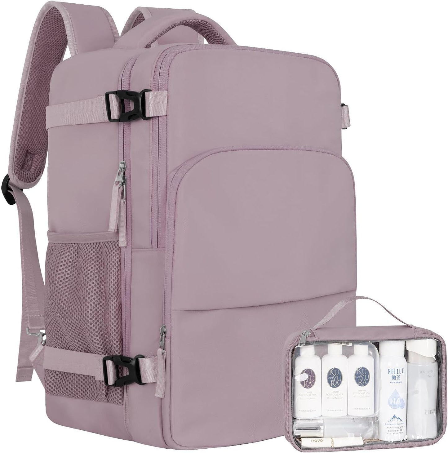 Travel laptop Backpack for Women, Personal Item Size Flight Approved, 16 Inch Laptop Bag with Multi-Pockets, College Computer Bag, Waterproof Carry On Backpack Casual Daypack Backpack