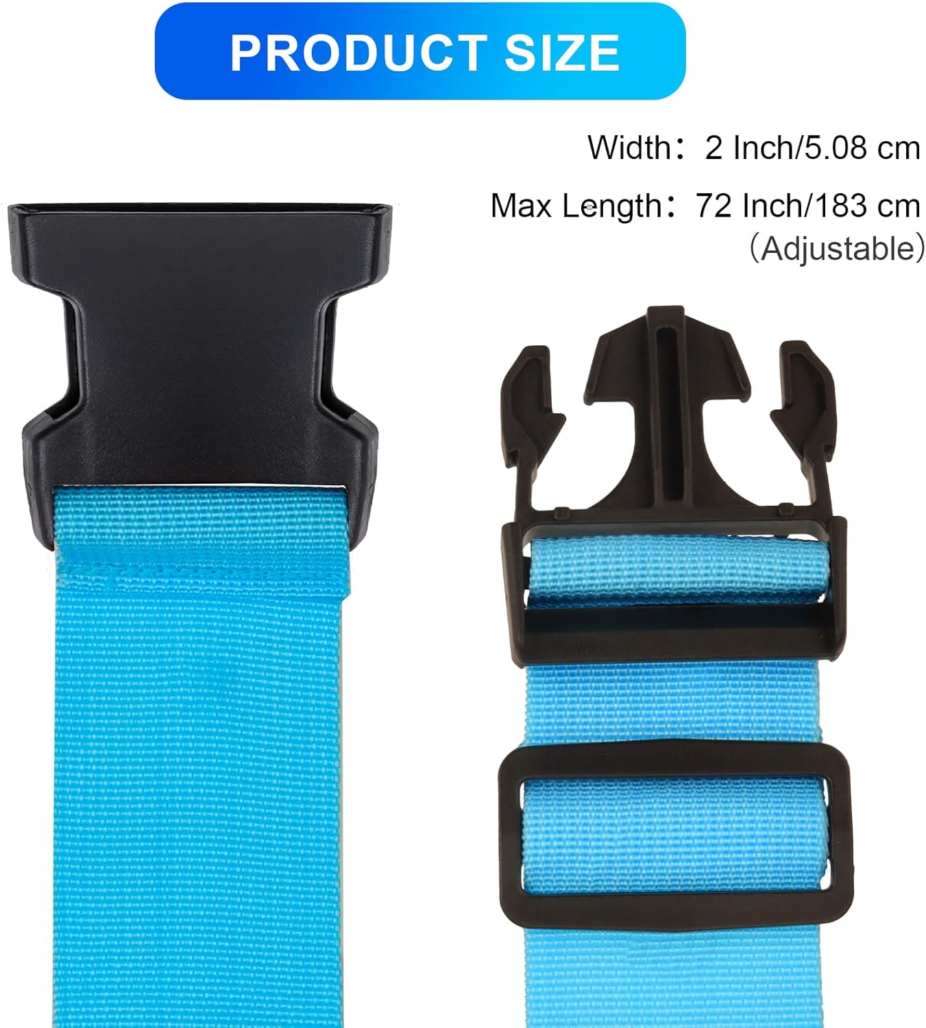 Luggage Straps for Suitcases TSA Approved, Travel Belt Suitcase Belt, Suitcase Straps TSA Approved, Luggage Belt Strap TSA Approved, Travel Straps for Luggage, 4Pcs Luggage Band, Bule & Pink