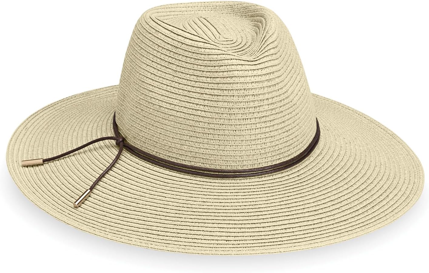 Wallaroo Hat Company Women’s Monetecito Fedora – UPF 50+ UV Protection, Wide Brim, Medium Size, Packable, Adjustable Sun Hat