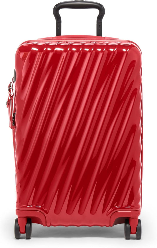 TUMI - 19 Degree International Expandable 4 Wheeled Carry-On - Hard Shell Suitcase - 21.8" X 14.0" X 9.0" - Red