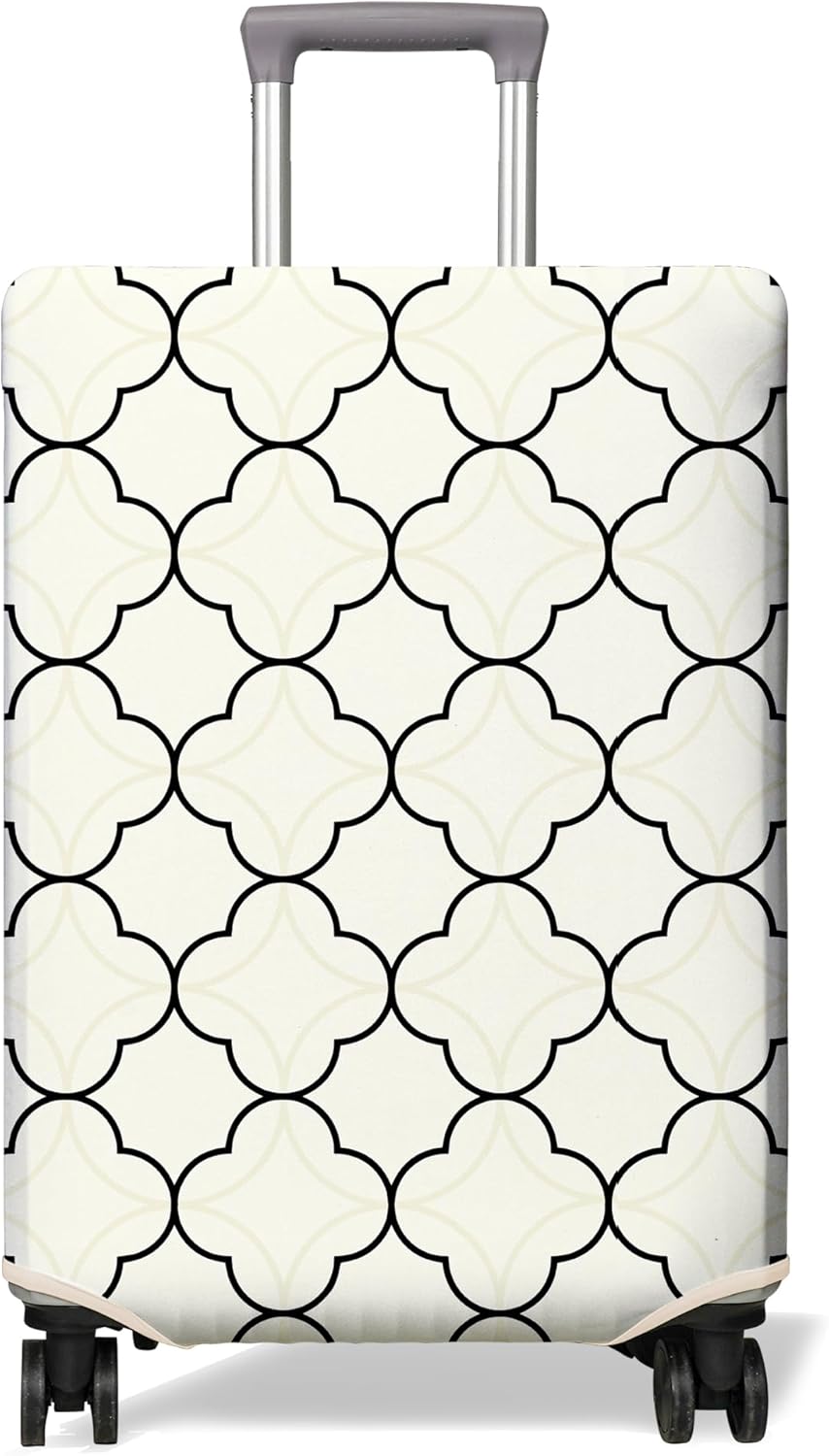 Travel Luggage Cover Suitcase Protector Fits 18-32 Inch Wheel Covers PatternedTravel Related Items Flower Luggage Protector Elastic S