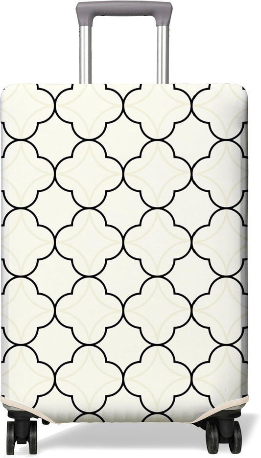 Travel Luggage Cover Suitcase Protector Fits 18-32 Inch Wheel Covers PatternedTravel Related Items Flower Luggage Protector Elastic S
