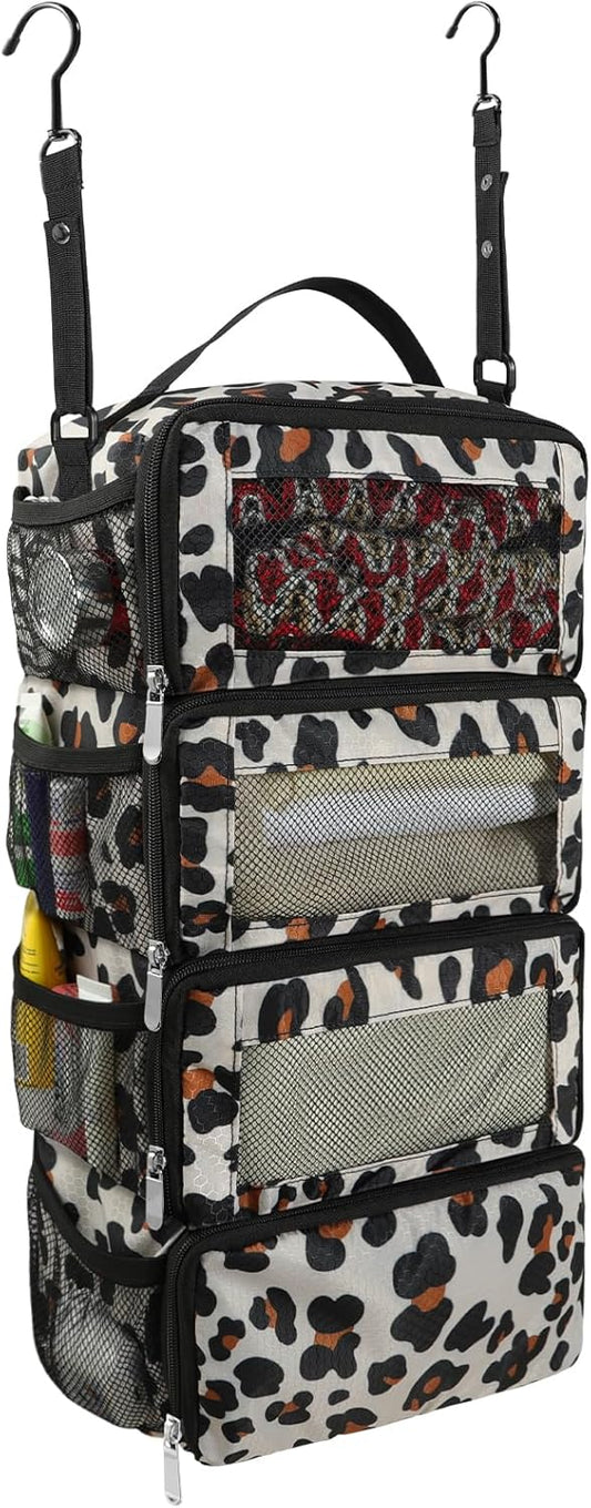 Suitcase Organizer, Travel Luggage Organizer Portable Hanging Travel Shelves Collapsible Hanging Packing Cubes for Carry on Suitcase