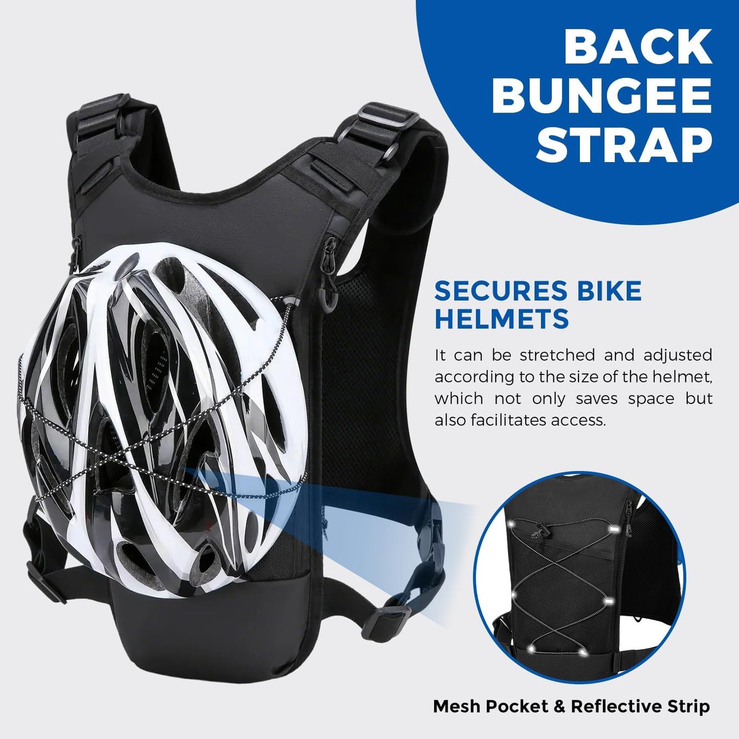 USA Original Patent Running Hydration Vest Backpack, Lightweight Chest Pack with 2.0L Water Bladder Bag Daypack for Hiking Running Cycling Race Marathon for Women Men