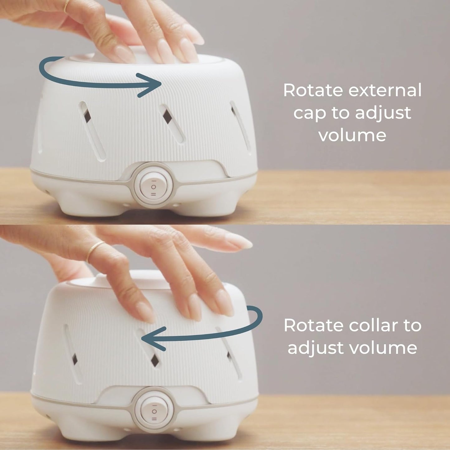 Yogasleep Dohm (Gray) The Original White Noise Machine, Relaxing Natural Sound from a Real Fan, Noise Cancelling for Office Privacy, Sleep Aid for Adults & Baby, Travel Size Pink Noise Machine