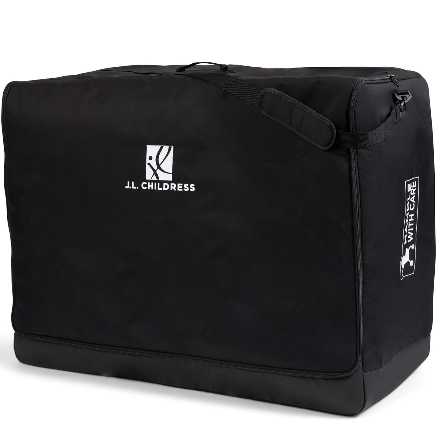 J.L. Childress Universal Stroller Travel Bag for Airplane - Fits Most Baby Strollers, Flying Essentials, Airport Accessories for Gate or Luggage Check, ID Card, AirTag Compatible - Large, Padded