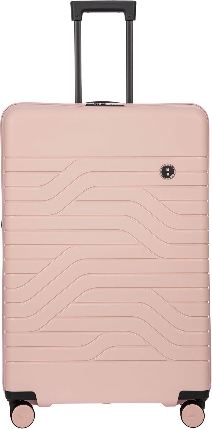Bric's B|Y Ulisse Spinner Suitcase, Expandable Hard Shell Luggage with TSA Lock and Smooth 360° Wheels 28" – Pearl Pink