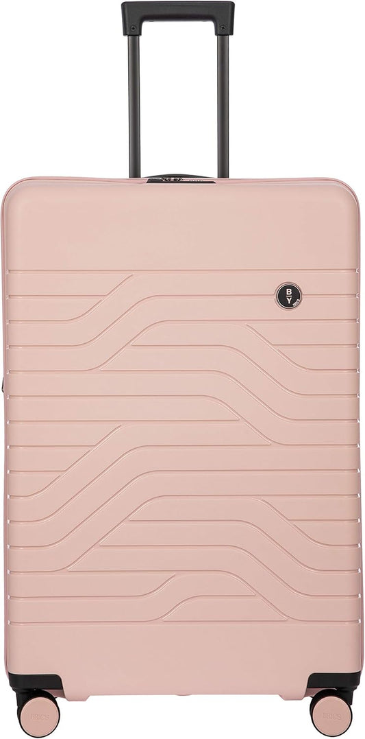 Bric's B|Y Ulisse Spinner Suitcase, Expandable Hard Shell Luggage with TSA Lock and Smooth 360° Wheels 28" – Pearl Pink