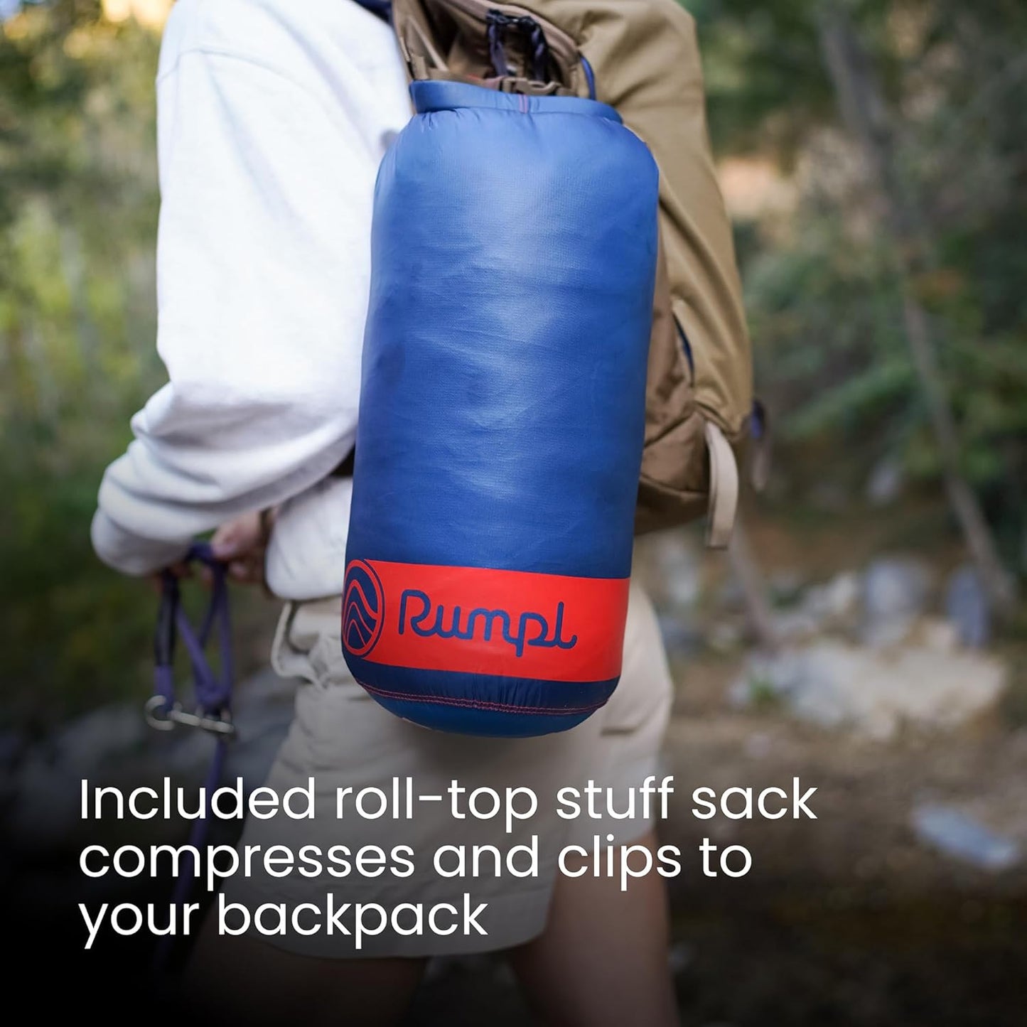Rumpl Original Puffy Blanket - Warm, Water-Resistant Camping Blanket with 100% Recycled Synthetic Insulation, 52"x75", Original Puffy V2, Midnight Mesa Bandana
