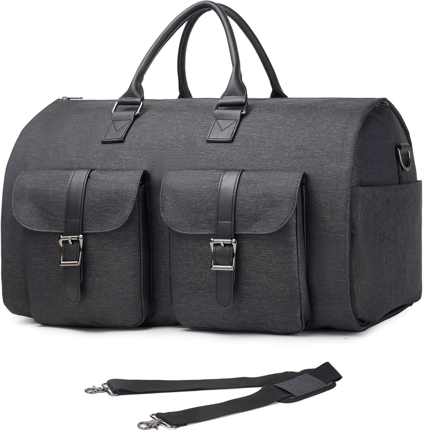 seyfocnia Convertible Travel Garment Bag,Carry on Garment Duffel Bag for Men Women - 2 in 1 Hanging Suitcase Suit Business Travel Bag