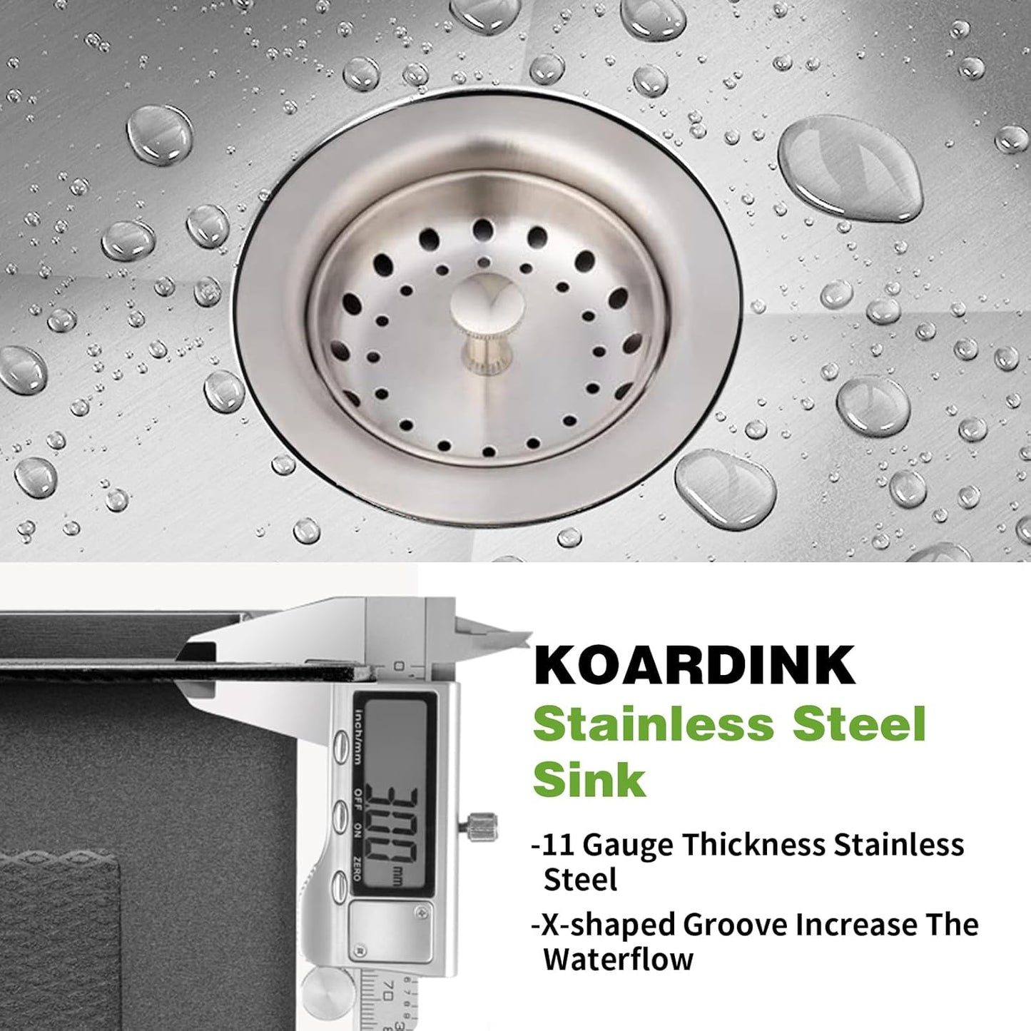 Stainless Steel Drop In 33x22 Inch Kitchen Sink - Modern Large Single Bowl Topmount Kitchen Sink Come With SS Grid,Silicon Mat,Drain Strainer Set Compatibility With Various Kitchen Styles