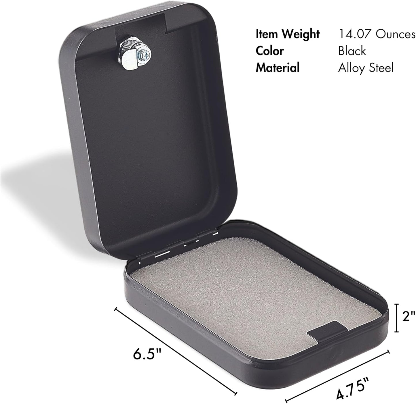 Helix - Personal Safe - Steel - Keyed Lock