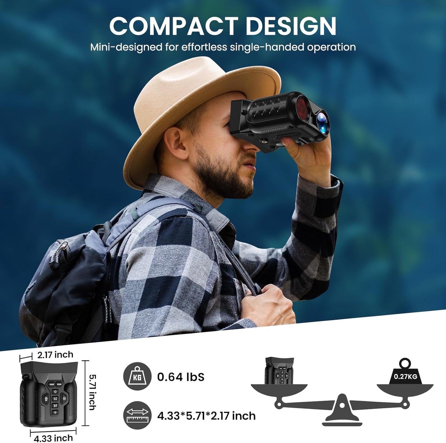 Night Vision Goggles,4K Night Vision Binoculars for Adults,Thermal Binoculars with 10X Zoom,9-Level Infrared,1000FT Infrared Range,32GB TF Card,Photo&Video Recording,Compact Design,Ideal Gifts for Men