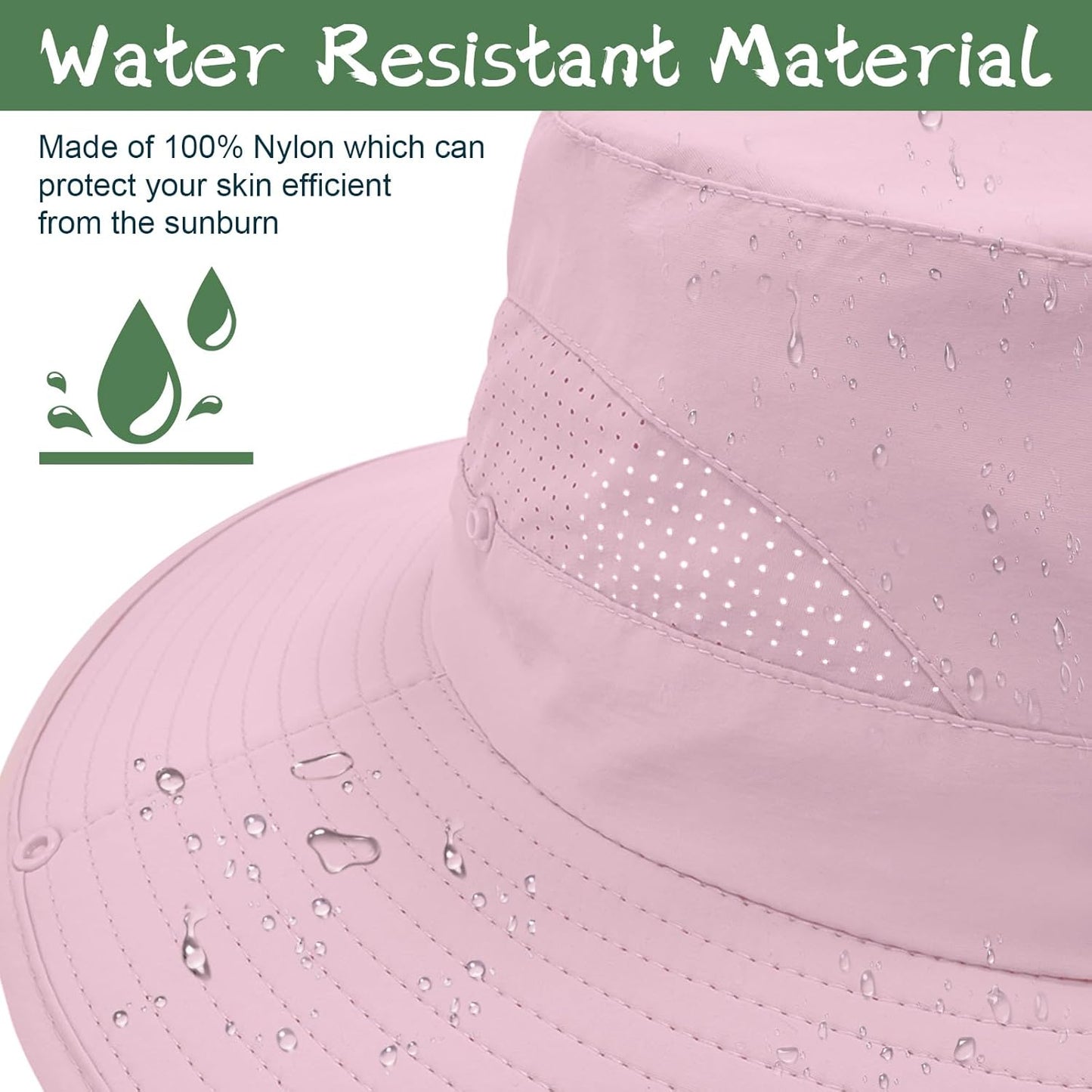 ZOORON Sun Hat for Men Women Fishing Hat with Neck Flap Wide Brim Bucket Hat UV Protection for Beach Camping Hiking
