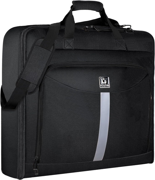 Garment Bags for travel,Hanging clothes Bag for Men Women,Suit Bags with Shoulder Strap,Wedding dress/shirt carry on luggage with fence hook,Wrinkle Free foldable duffle bag,Waterproof luux travel bag