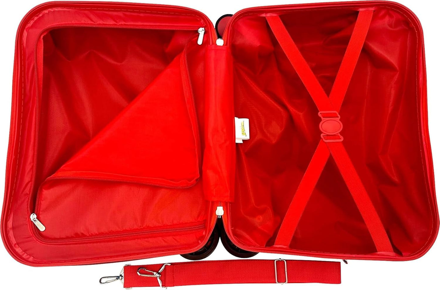 Fast Forward Ride-On 18" Suitcase For Kids/Tow-Along Toddler Carry-On Luggage With Wheels (Cars)