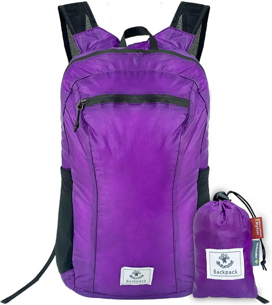 4Monster Hiking Daypack,Water Resistant Lightweight Packable Backpack for Travel Camping Outdoor