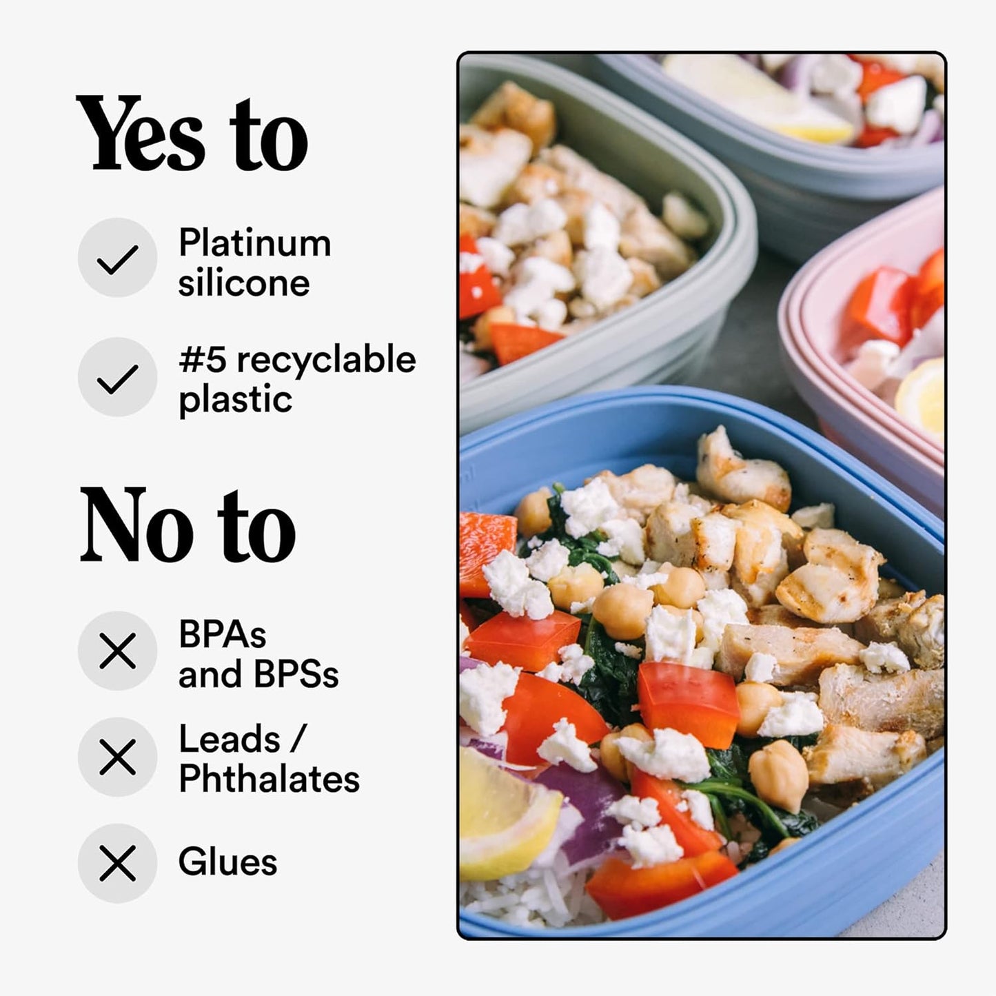 STOJO Collapsible Sandwich Box – 24oz, Reusable Food Storage Container, Silicone Bowl for Hot/Cold Food – Meal Prep, Lunch, Camping, Hiking – Dishwasher Safe (Set of 1, Steel)