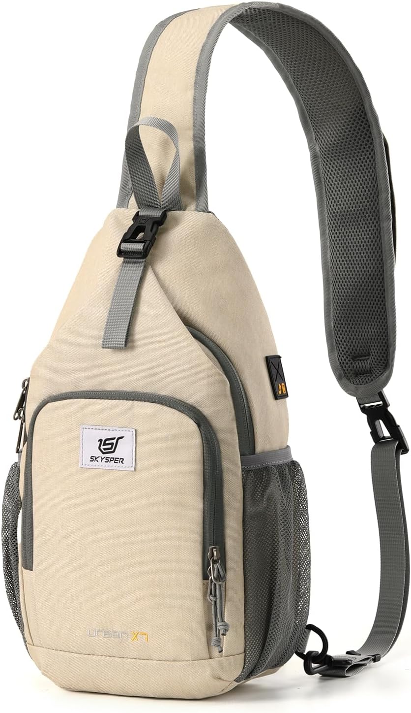 SKYSPER Sling Bag RFID Crossbody Sling Backpack Cross Body Shoulder Bag Travel Hiking Daypack for Women Men